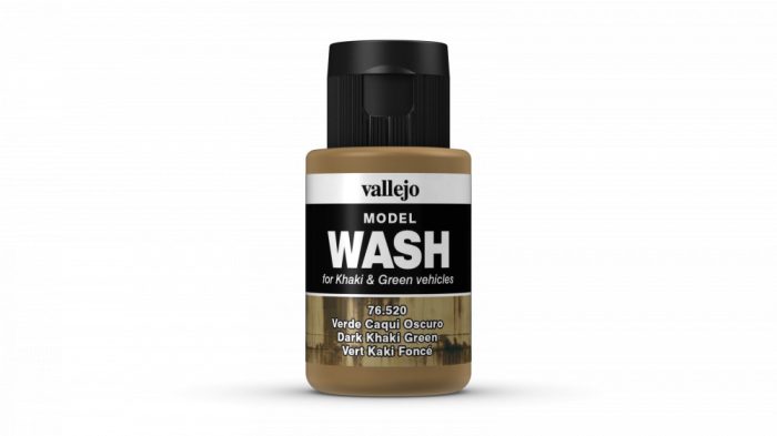 Vallejo 76520 Model Wash - Dark Khaki Green 35 ml. Zöld