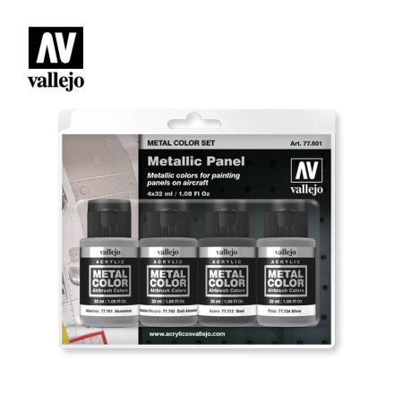 Vallejo 77601 Metal Color - Metallic Panel Paint set