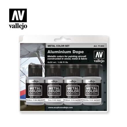 Vallejo 77603 Metal Color - Aluminium Dope Paint set