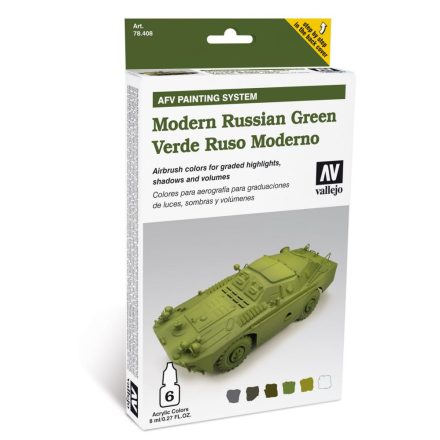 Vallejo Modern Russian Green AFV painting set 78408