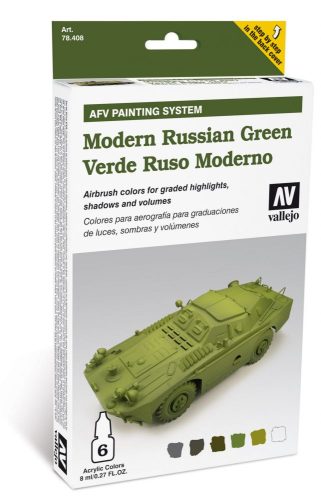 Vallejo Modern Russian Green AFV painting set 78408