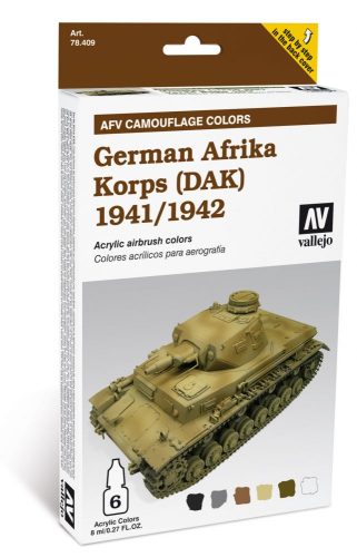 Vallejo German Apfrika Korps AFV Paimting Set (1941-42) 78409