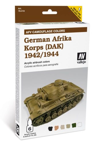 Vallejo German Afrika Korps AFV painting Set 78410
