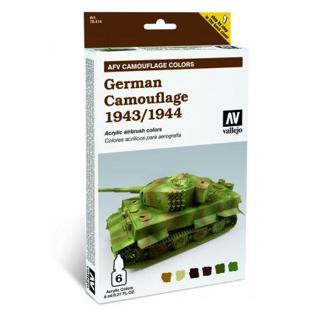 Vallejo 78414 Model Air - AFV German Camouflage 1943/1944 Paint set