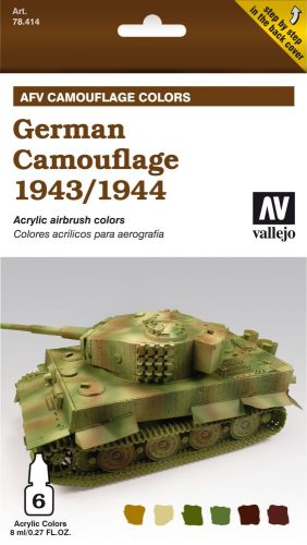 Vallejo German Camouflage 1943-1944 AFV painting Set 78414