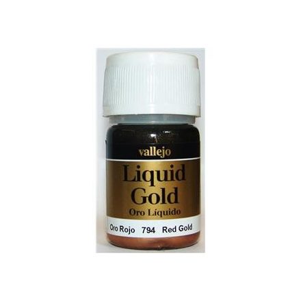 Vallejo Liquid Gold Red Gold fémpigmentes akholbázisú festék vallejo 794