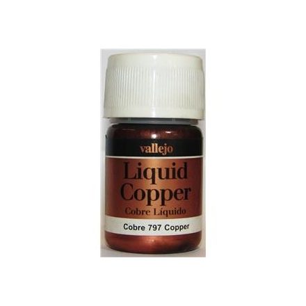Vallejo Liquid Copper fémpigmentes alkoholbázisú festék vallejo 797