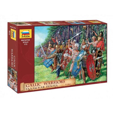 Zvezda Gallic Infantry makett figura 1:72 (8012)
