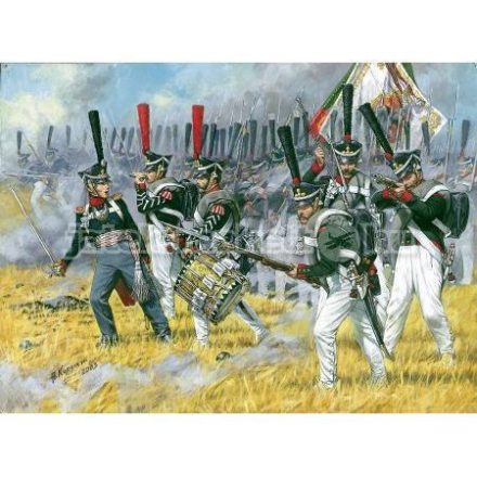 Zvezda Russian Heavy Infantry (1812-14) makett figura 1:72 (8020)