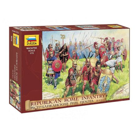 Zvezda Roman Republican Infantry makett figura 1:72 (8034)