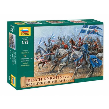 Zvezda French Knights 15th Century 1:72 makett figura (8036)