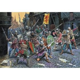  Zvezda Zvezda French Infantry Of The 100 Years War makett figura 1:72 (8053)