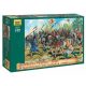 Zvezda Zvezda Medieval Peasants 1:72 makett figura (8059)