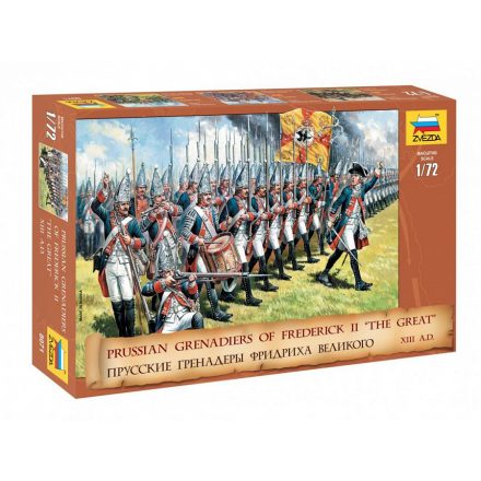 Zvezda Prussian Grenadiers (Frederick II. the Great) 1:72 makett figura (8071)