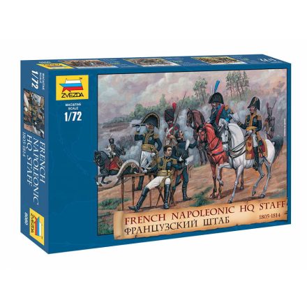 Zvezda French Napoleonic HQ (1805-1814) 1:72 makett figura (8080)