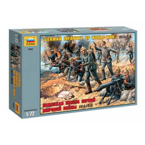 Zvezda Zvezda German Infantry WW I (1914-1918) 1:72 makett figura (8083)