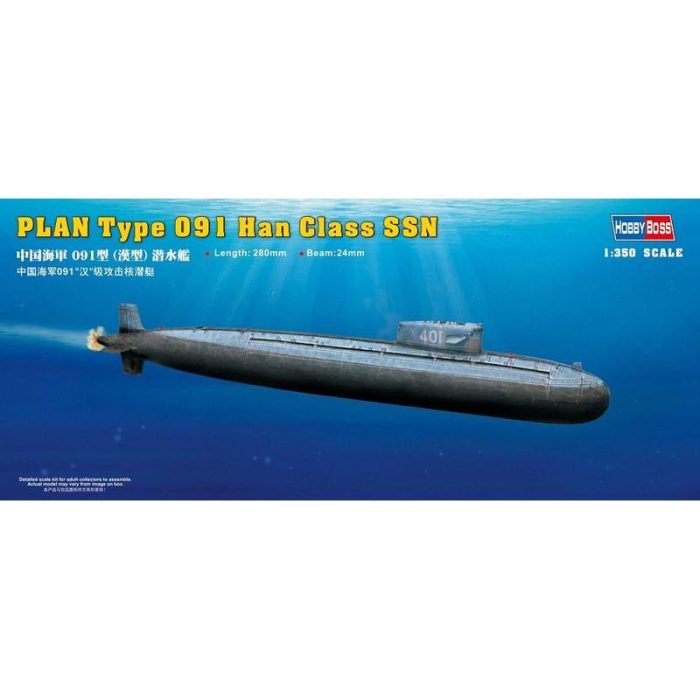 Hobby Boss Hobby Boss PLAN Type 091 Han Class SSN 1/350 (83512)