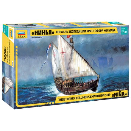 Zvezda Caravel Nina 1:100 hajó makett (9005)