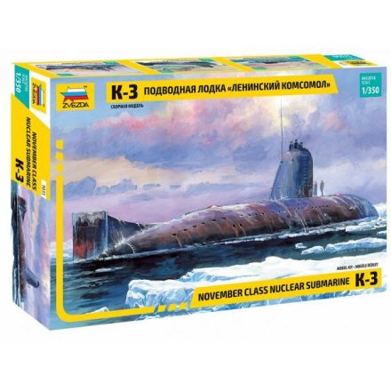 Zvezda K-3November Class Nuclear Sm 1:350 makett hajó (9035)