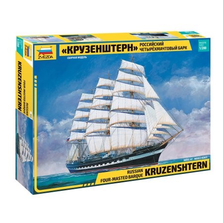 Zvezda Krusenstern Sailingship hajó makett 9045