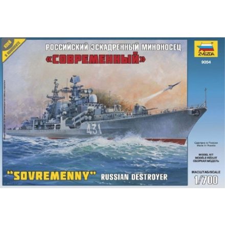 Zvezda Russian Destroyer Sovremenny 1:700 makett hajó (9054)