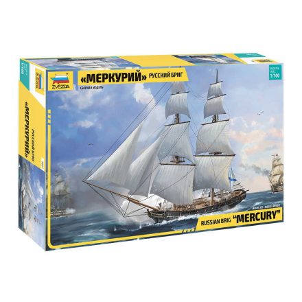 Zvezda Russian Brig Mercury 1:100 makett hajó (9067)