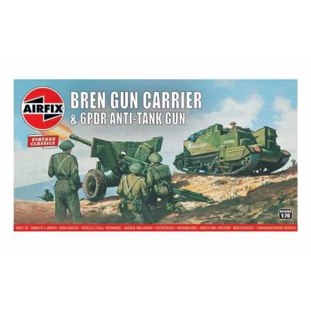 Airfix - Bren Gun Carrier & 6pdr Anti-Tank Gun 1:76 (A01309V)