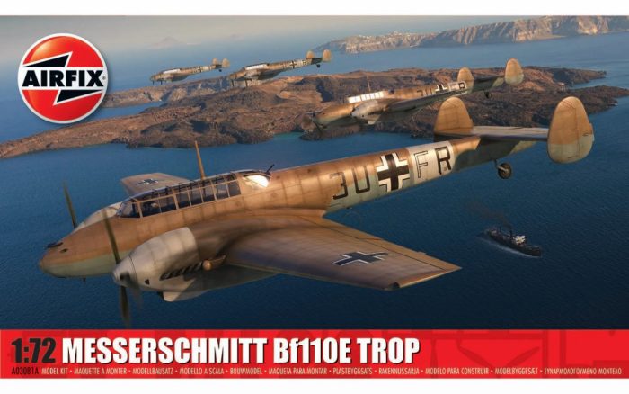 Airfix Airfix - Messerschmitt Bf110E/E-2 TROP 1:72 makett repülő (A03081A)