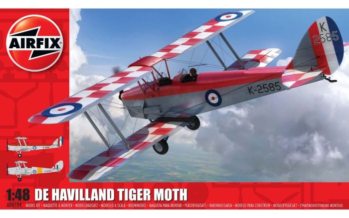Airfix Airfix de Havilland D.H.82a Tiger Moth 1:48 makett repülő (A04104)