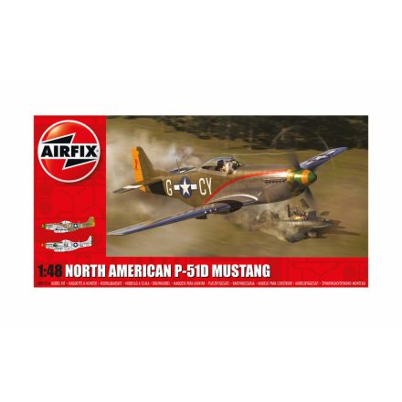 Airfix North American P-51D Mustang 1:48 makett repülő (A05131A)