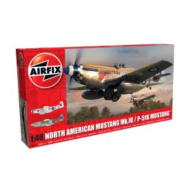   Airfix Airfix North American Mustang Mk.IV/P-51K Mustang 1:48 makett repülő (A05137)