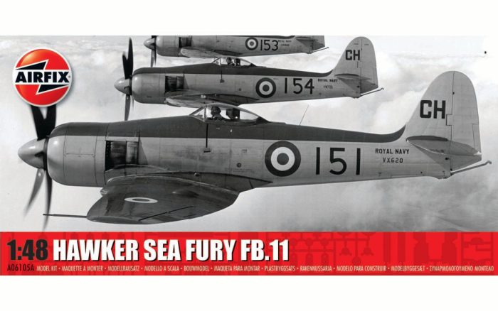 Airfix Airfix - Hawker Sea Fury FB.II 1:48 makett repülő (A06105A)