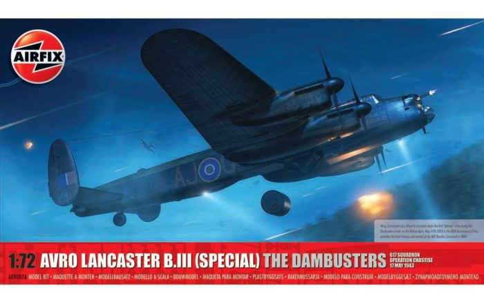Airfix Airfix - Avro Lancaster B.III (SPECIAL) THE DAMBUSTERS 1:72 makett repülő (A09007A)