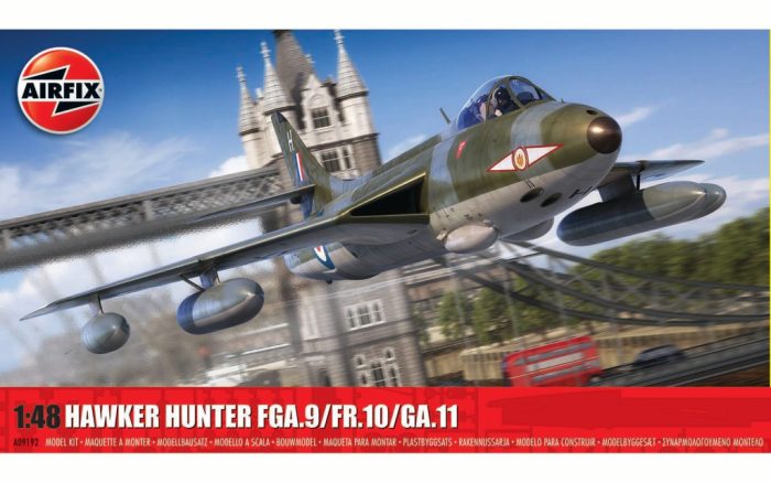 Airfix Airfix - Hawker Hunter FGA.9/FR.10/GA.11 1:48 makett repülő (A09192)