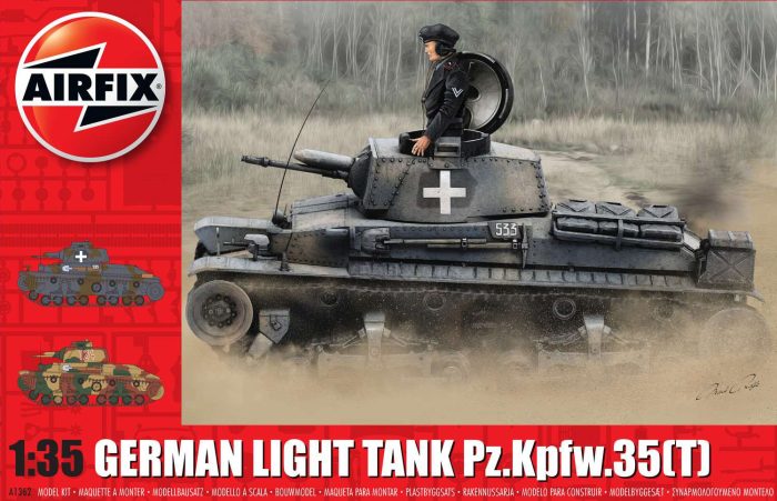 Airfix Airfix German Light Tank Pz.Kpfw.35(t) 1:35 makett harcjármű (A1362)
