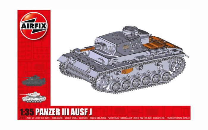 Airfix Airfix Panzer III AUSF J 1:35 makett harcjármű (A1378)