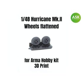 ASK 1:48 Hurricane Mk.II - Wheels flattened
