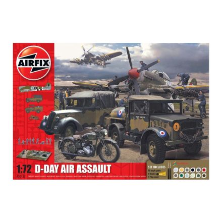 Airfix D-Day Air Assault Set 1:72 makett harcjármű (A50157A)