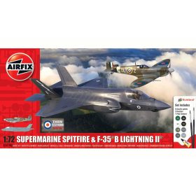  Airfix Airfix - Then and Now Spitfire Mk.Vc & F-35B Lightning II 1:72 makett szett (A50190)