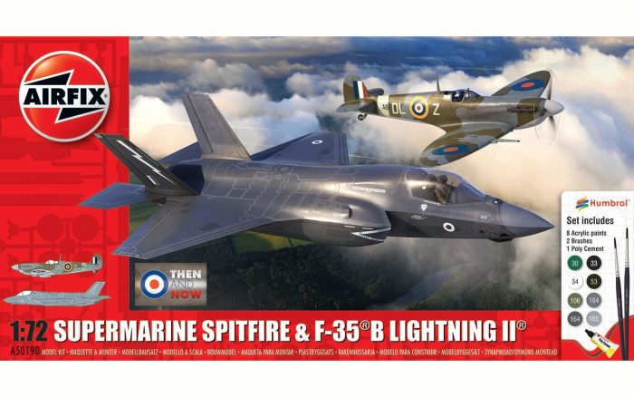 Airfix Airfix - Then and Now Spitfire Mk.Vc & F-35B Lightning II 1:72 makett szett (A50190)