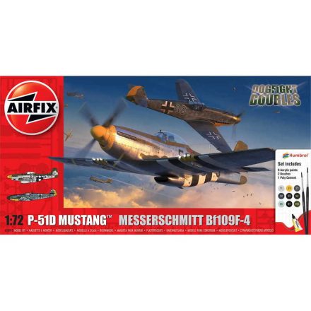 Airfix - P-51D Mustang vs Bf109F-4 Dogfight Double (A50193)
