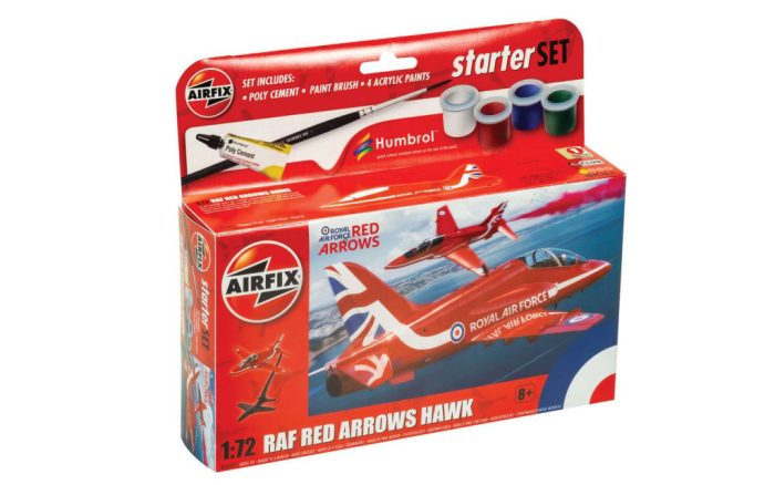 Airfix Airfix Red Arrows Hawk 1:72 makett készlet festékkel, ragasztóval (A55002)