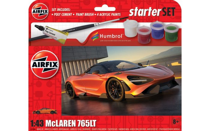 Airfix Airfix - Starter Set - McLaren 765 1:42 makett szett (A55006)