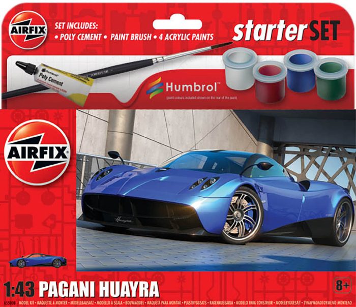 Airfix Airfix Pagani Huayra 1:43 makett készlet festékkel, ragasztóval (A55008)