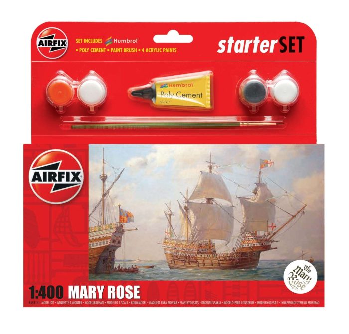 Airfix Airfix Mary Rose 1:400 makett készlet festékkel, ragasztóval (A55114A)