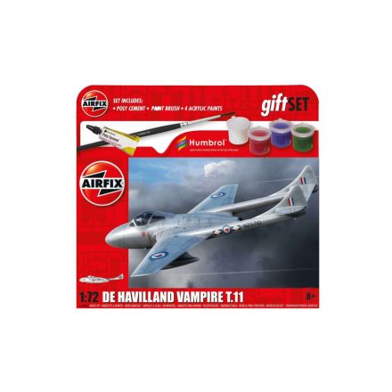 Airfix de Havilland Vampire T.11 1:72 makett készlet festékkel, ragasztóval (A55204A)