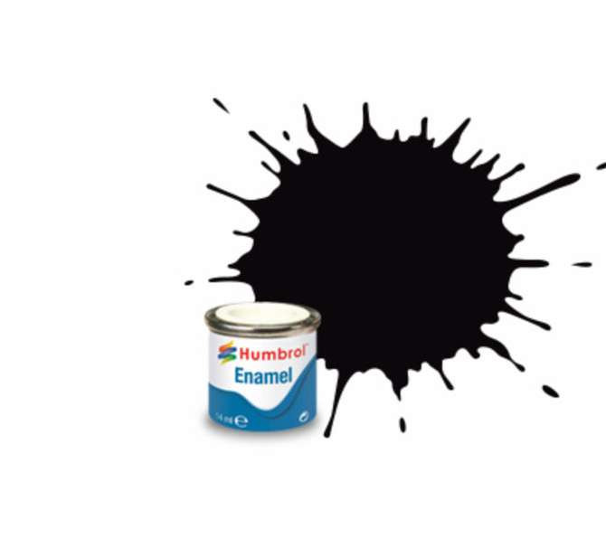 Humbrol Humbrol - Black Metallic (201) 14ml (AA6392)