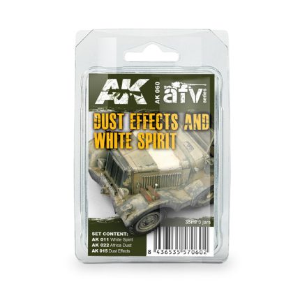 AK Interactive  Dust Effects And White Spirit Set   