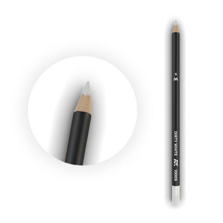 AK Interactive Weathering pencils - Watercolor Pencil Dirty White 