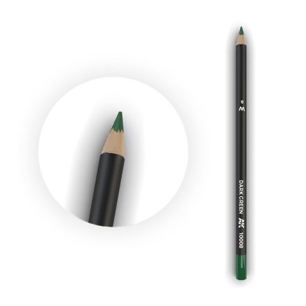 AK Interactive Weathering pencils - Watercolor Pencil Dark Green 